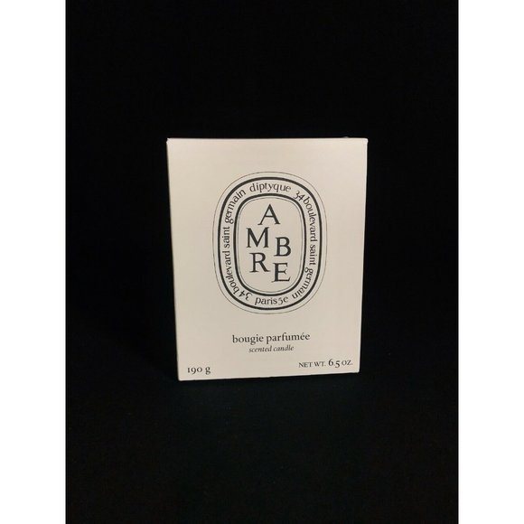 Diptyque Amber Gift Box Cardboard White 4" x 3" x 3.2" - Picture 1 of 10